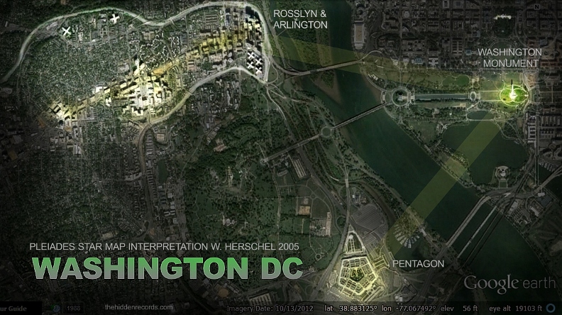 Washington DC Pleiades star map